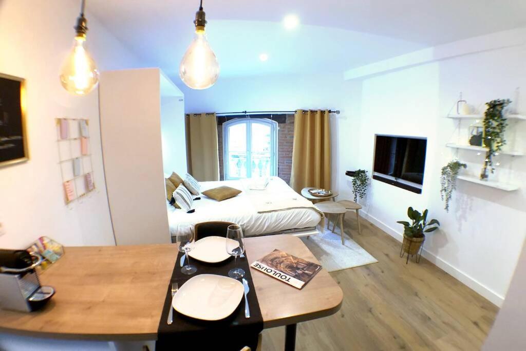 Le Floral - Hypercentre Capitole # Parking privé # Queen size Tolosa Esterno foto
